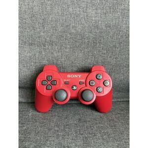 SONY Playstation 3 PS3 Dualshock Sixaxis Red Wireless Controller CECHZC2U UNTEST